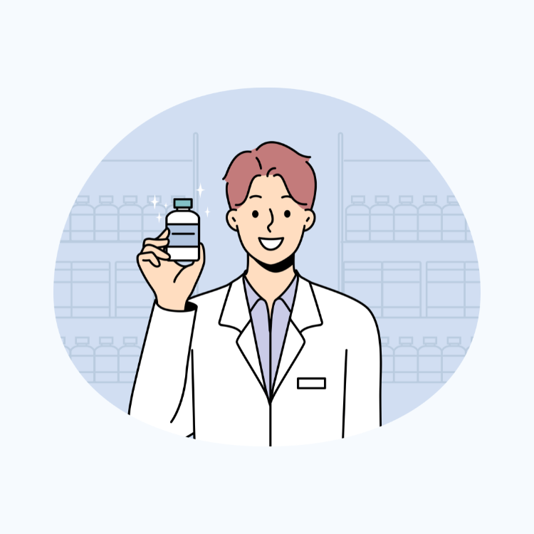 cartoon graphic of a doctor holding a pill bottle of cymbalta speaking on how long does it take for cymbalta to work?