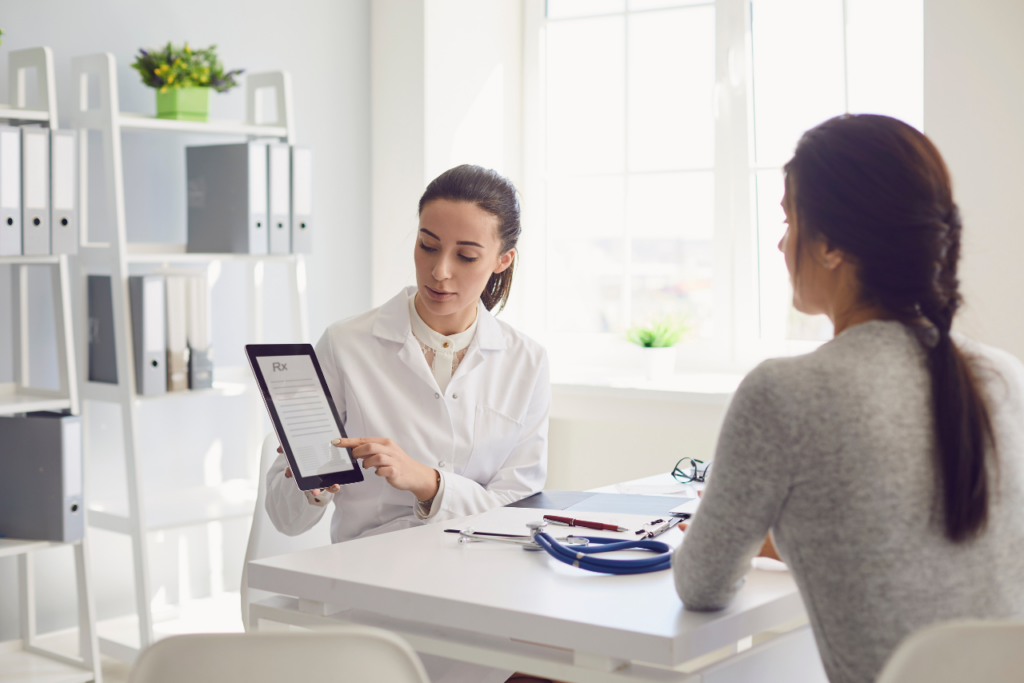 woman speaking with her psychiatrist on how Cymbalta ruined my life